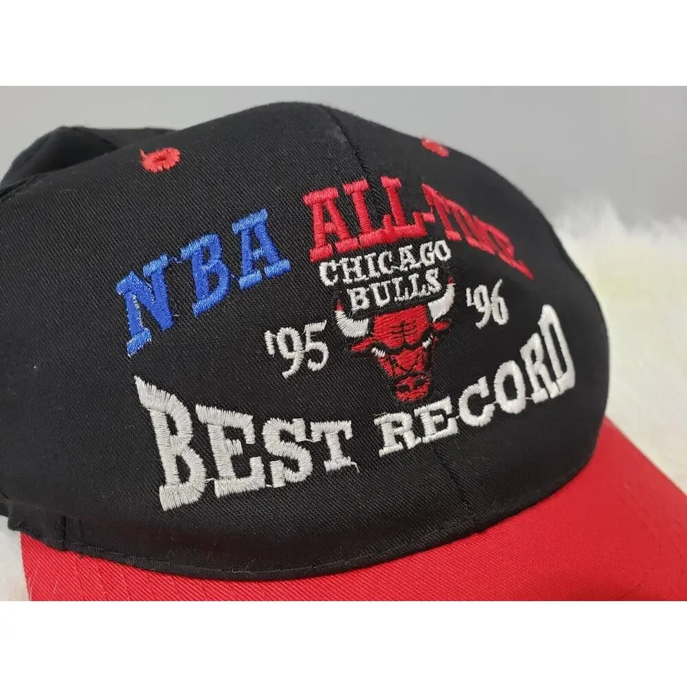 Chicago Bulls‎ 1995-1996 NBA All Time Best Record Nissin Hat 72-10 Snapback